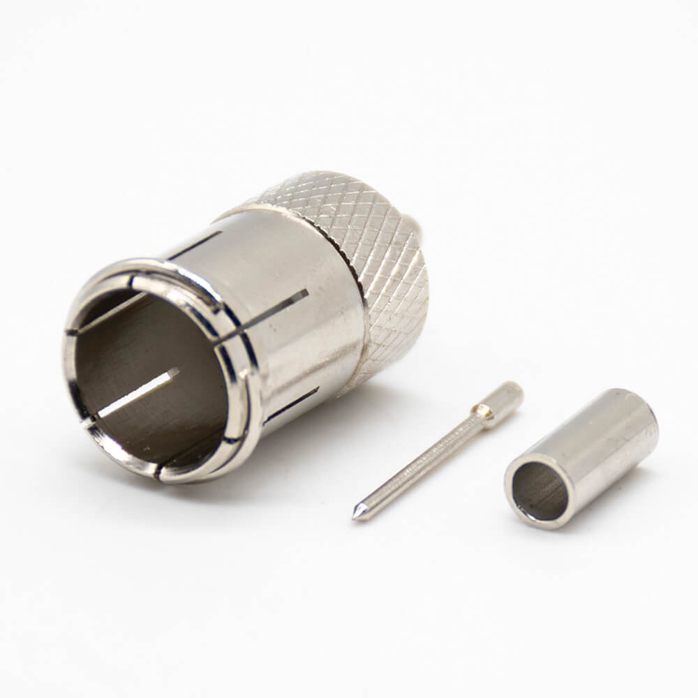 Elecbee PAL Type Connector Crimp Male Straight Cable Type