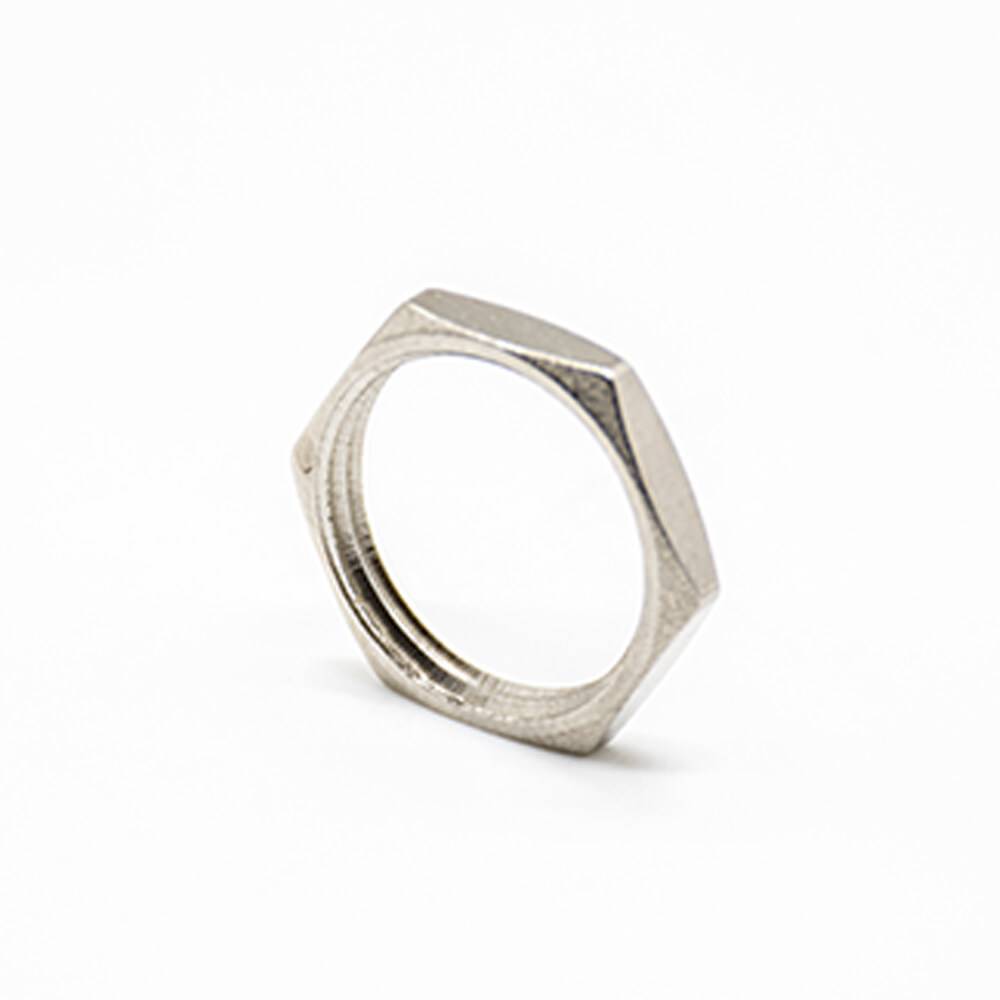 Elecbee Washer Nut For BNC Female Metal Nickel Plating