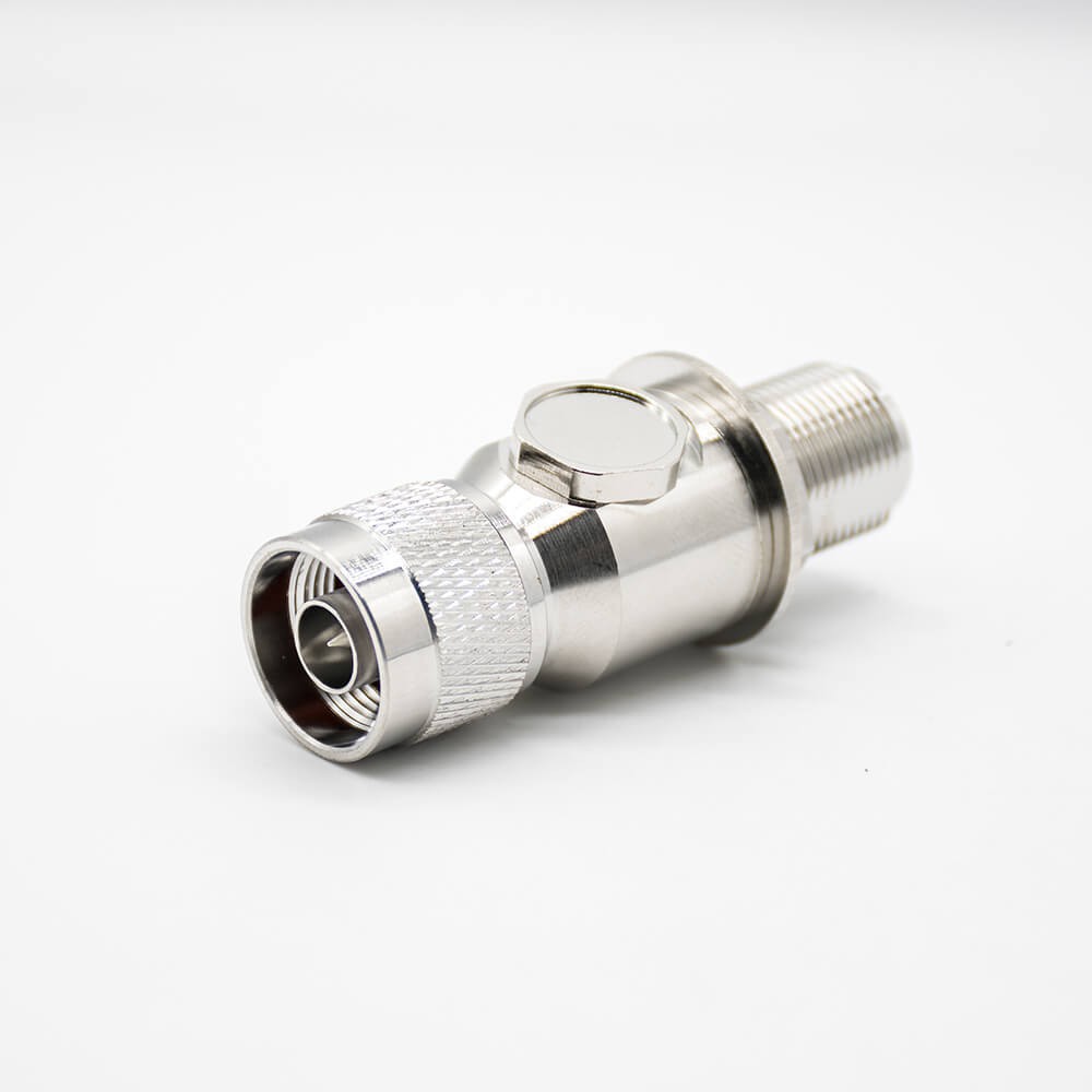 Elecbee Arrester Coaxial RF Lightning Surge Protector N Male To Female N-JKY 180 Degree IP67 Nickel Plating