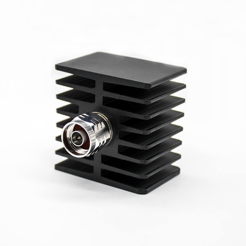 Elecbee RF Load Connector N Male Straight Square Black Lightning Arrester 50W