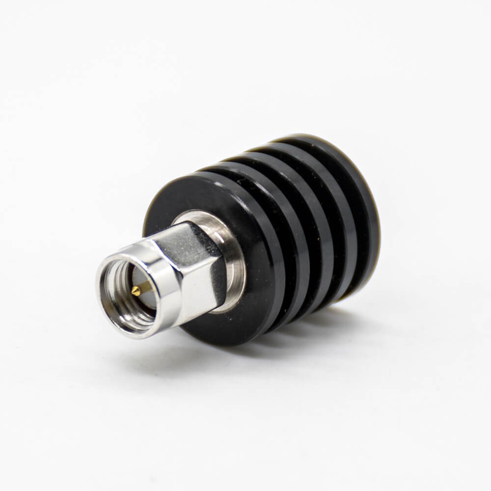 Elecbee SMA Male Load Lightning Arrester Black Straight Circular Connectors