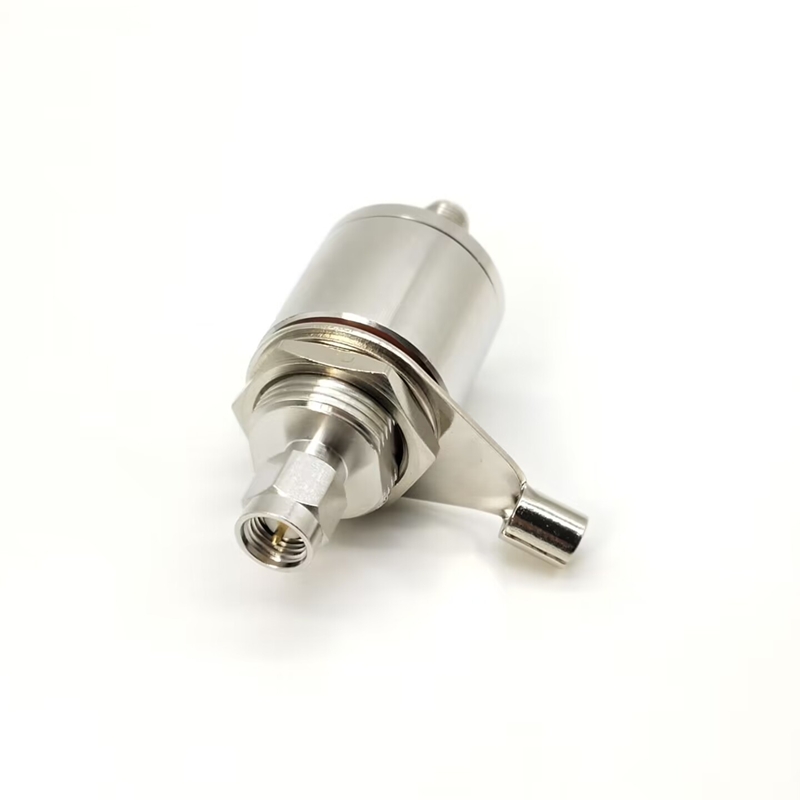 Elecbee SMA避雷器公转母IP67RF射频同轴避雷器180°DC-6GHz