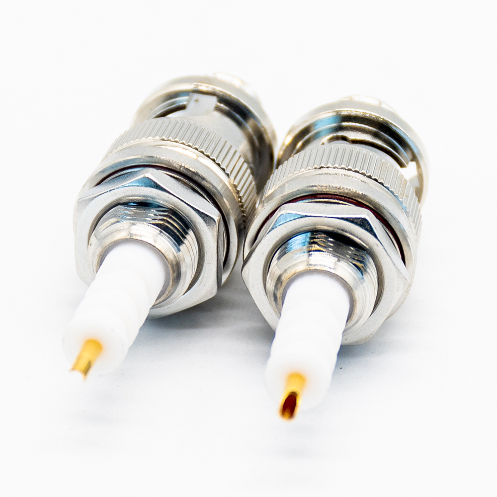 Elecbee 180 Degree SHV Male Type Bulkhead Receptacle Connector