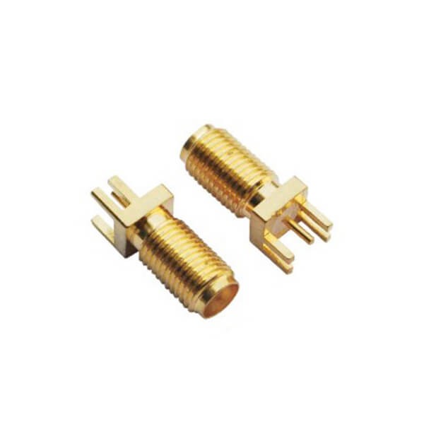 Elecbee RF Coaxial connector Standard SMA Jack Straight Solder Type for PCB mount