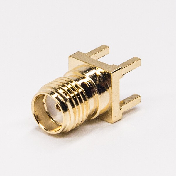 Elecbee RF Coaxial connector Standard SMA Jack Straight Solder Type for PCB mount