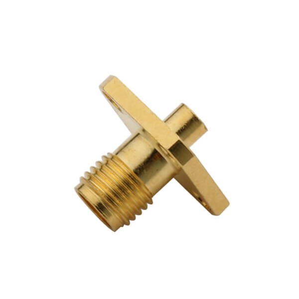 Elecbee RF Coaxial connector Standard SMA Jack Straight Solder Type for PCB mount