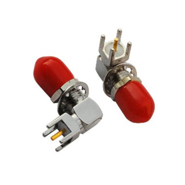 Elecbee RF Coaxial connector Standard SMA Jack Right Angle Solder Type for PCB mount
