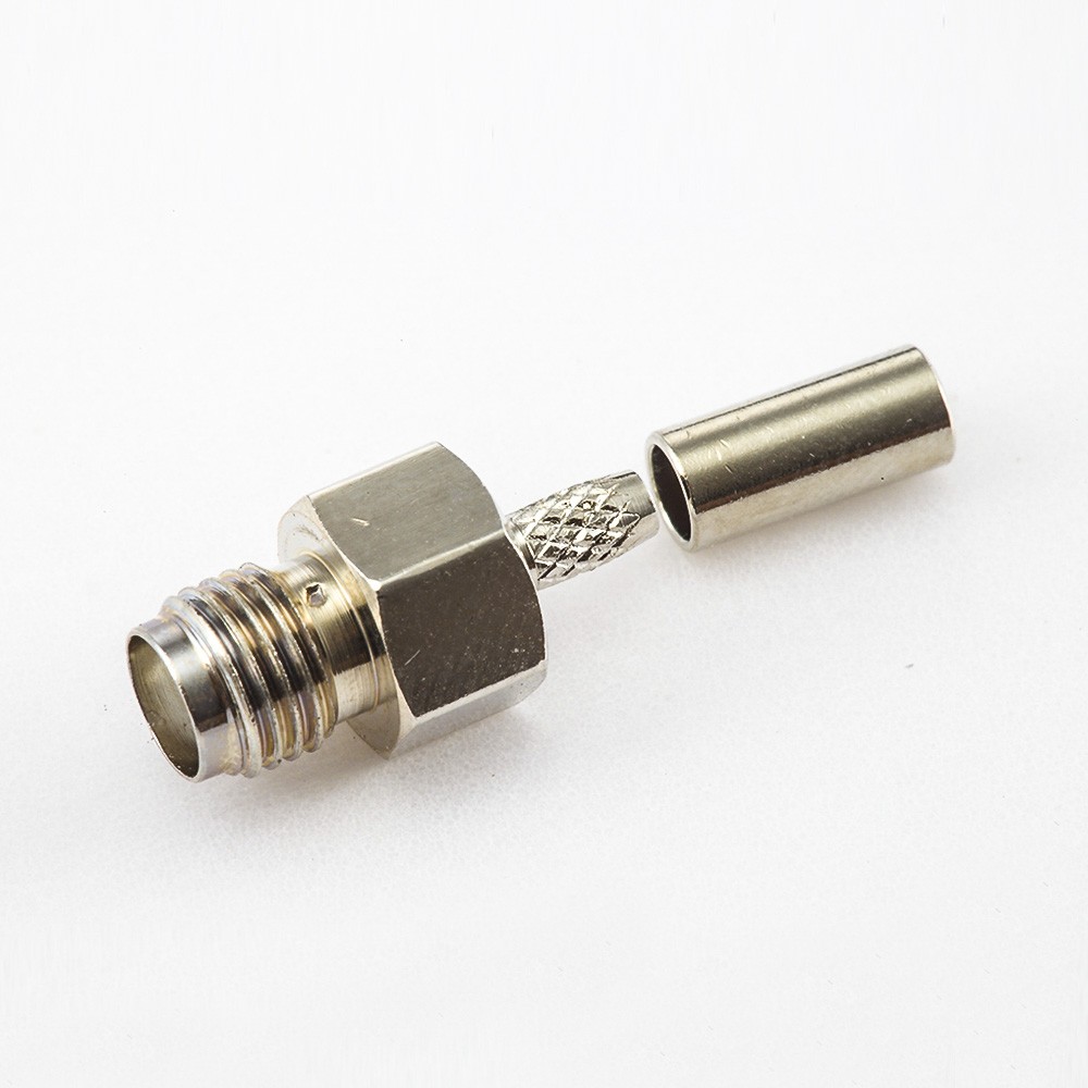 Elecbee RF Coaxial connector Standard SMA Jack Straight Crimp for Cable RG174/RG316/LMR100