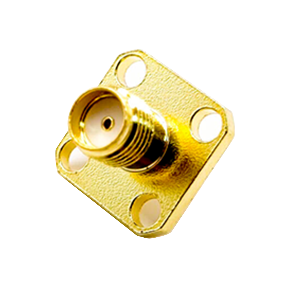 Elecbee RF Coaxial connector Standard SMA Jack Straight Solder Type for PCB mount