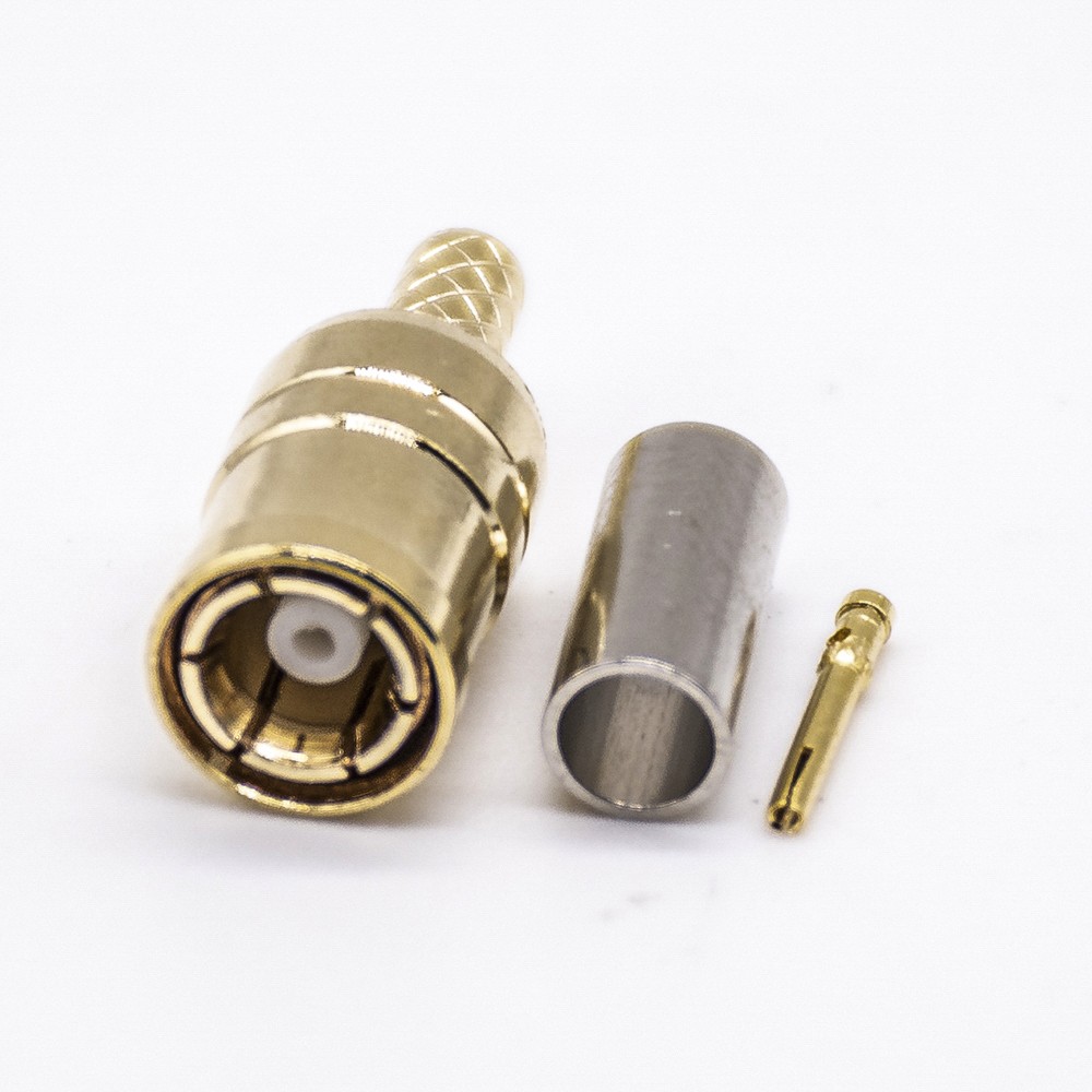 Elecbee SMB Connector Crimp Type Male Straight for Cable
