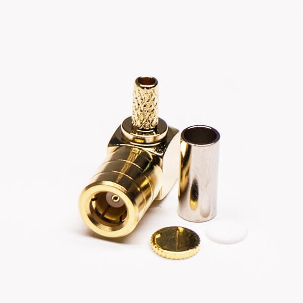 Elecbee SMB Connector RG174 Coaxial Cable Angled Male Crimp Type