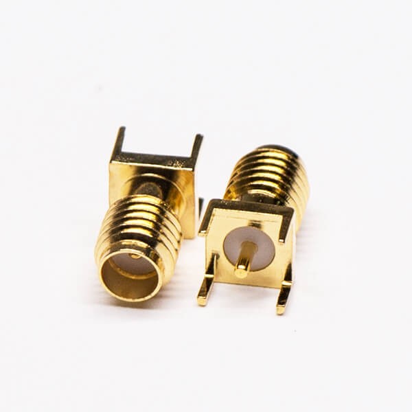 Elecbee 20pcs SSMA Female Connector Straight RF Connector Through Hole for PCB
