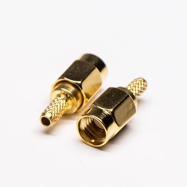 Elecbee 20pcs SSMA Straight Plug Coaxial Connector Crimp Type for Cable