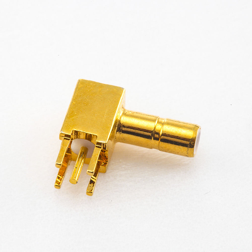 Elecbee Right Angle SSMB Connector Male Solder PCB Mount Through Hole