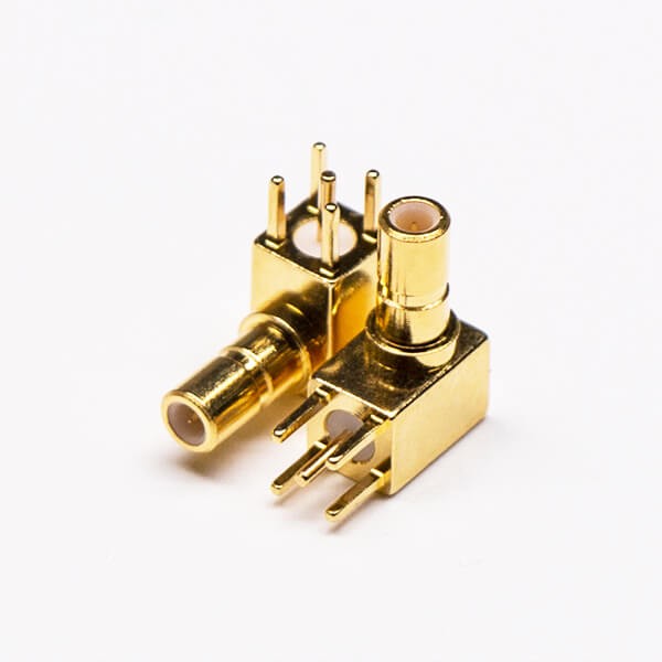 Elecbee 20pcs SSMB Female Connector Angled Through Hole for PCB mount