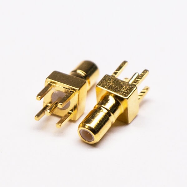 Elecbee 20pcs PCB Mount SSMB Connector Female Straight DIP Gold Plating