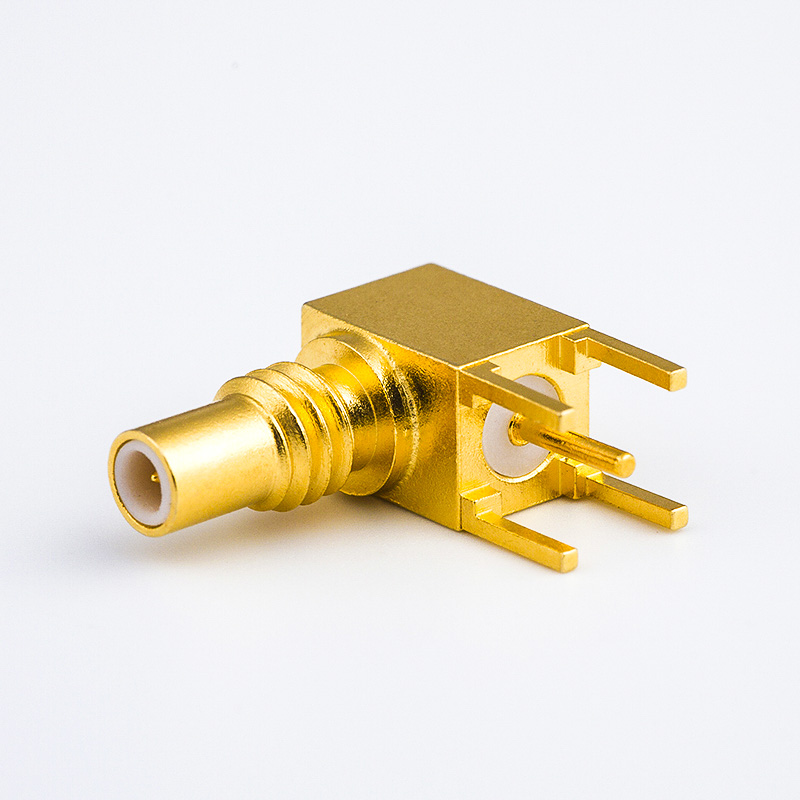 Elecbee PCB Mount SSMC Connector Male Right Angle Through Hole Type