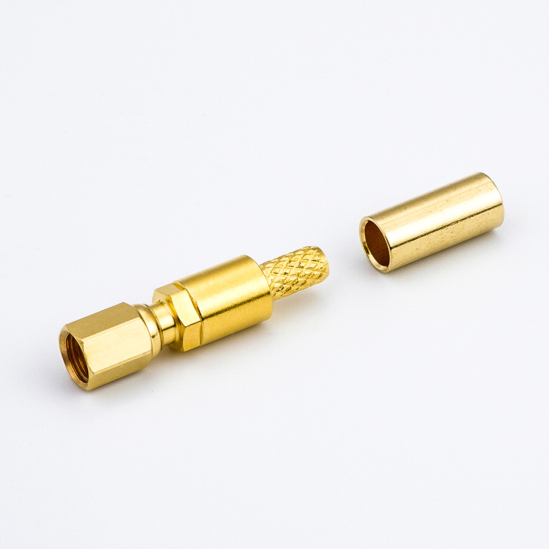 Elecbee SSMC Connector Female Straight Cable Type Crimp RG316/RG174 Cable