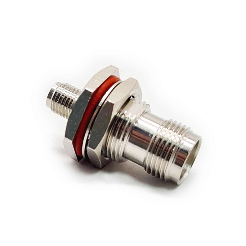 Elecbee TNC to SMA Adapter Female to Female Chassis Panel Mount Bulkhead Adapter 