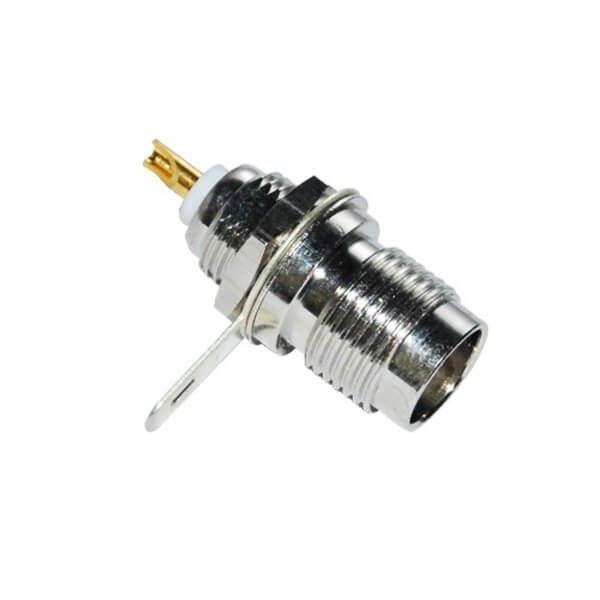 Elecbee Conector TNC cabezal recto hembra para montaje en panel frontal