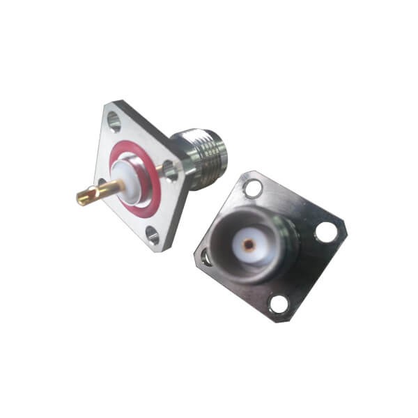 Elecbee Best TNC Connectors 4Hole Flange Solder Type for Panel Mount