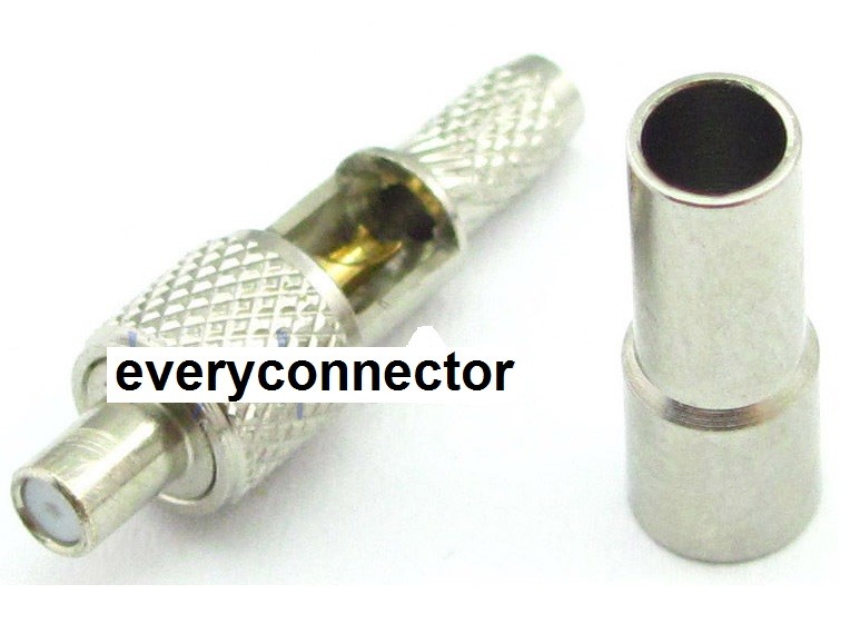 Elecbee TS9 Female Crimp Connector for RG174 RG316 Easy Solder Window