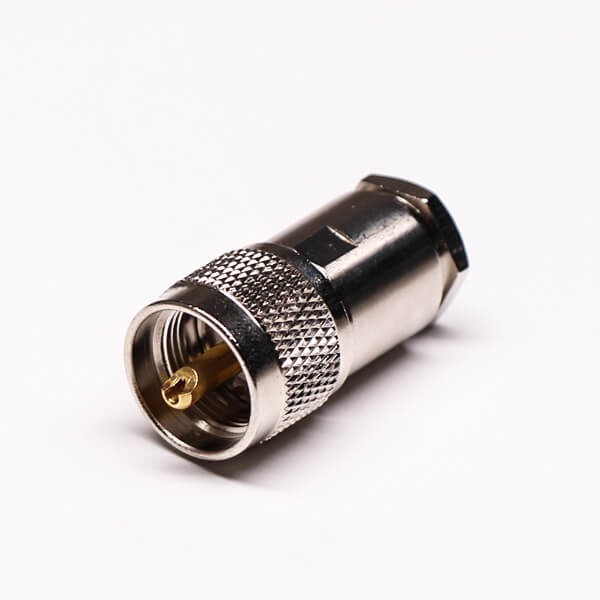 Elecbee UHF Male Coaxial Connector Straight Clamp Type for Cable