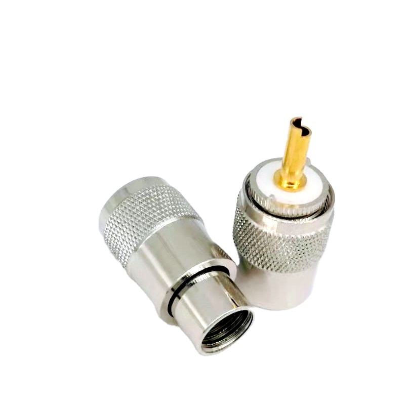 Elecbee UHF Male RF Coaxial Connector Zinc Alloy for Cable RG213 7D-FB