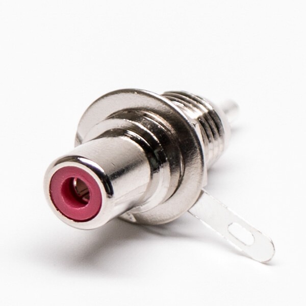 Elecbee RCA Jack Connector Female Straight Push on Solder Type for Cable