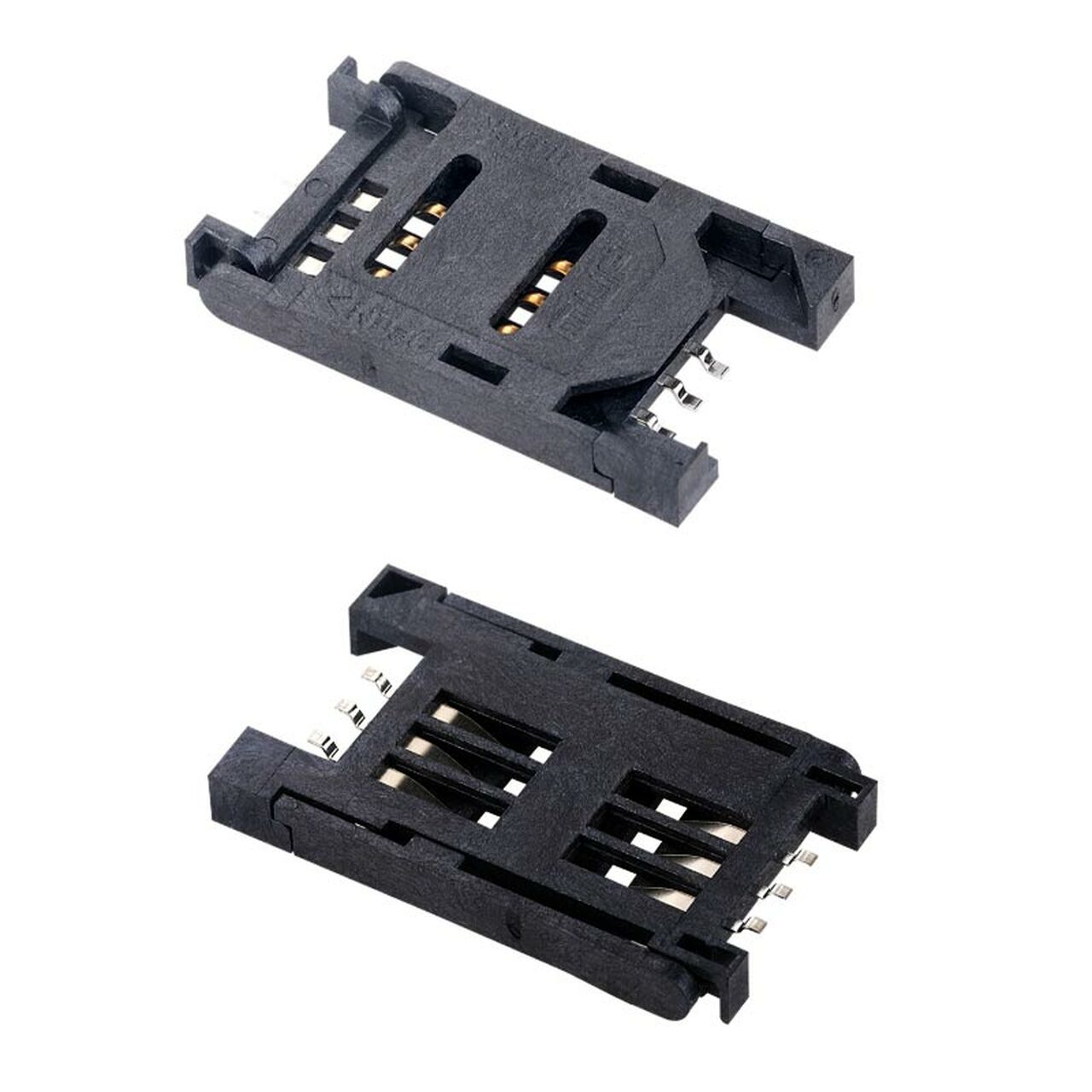 Elecbee MUP-C713 - 6Pin GSM11.11 SMT Sim Card Connector Shaft Up/Down/Horizontal