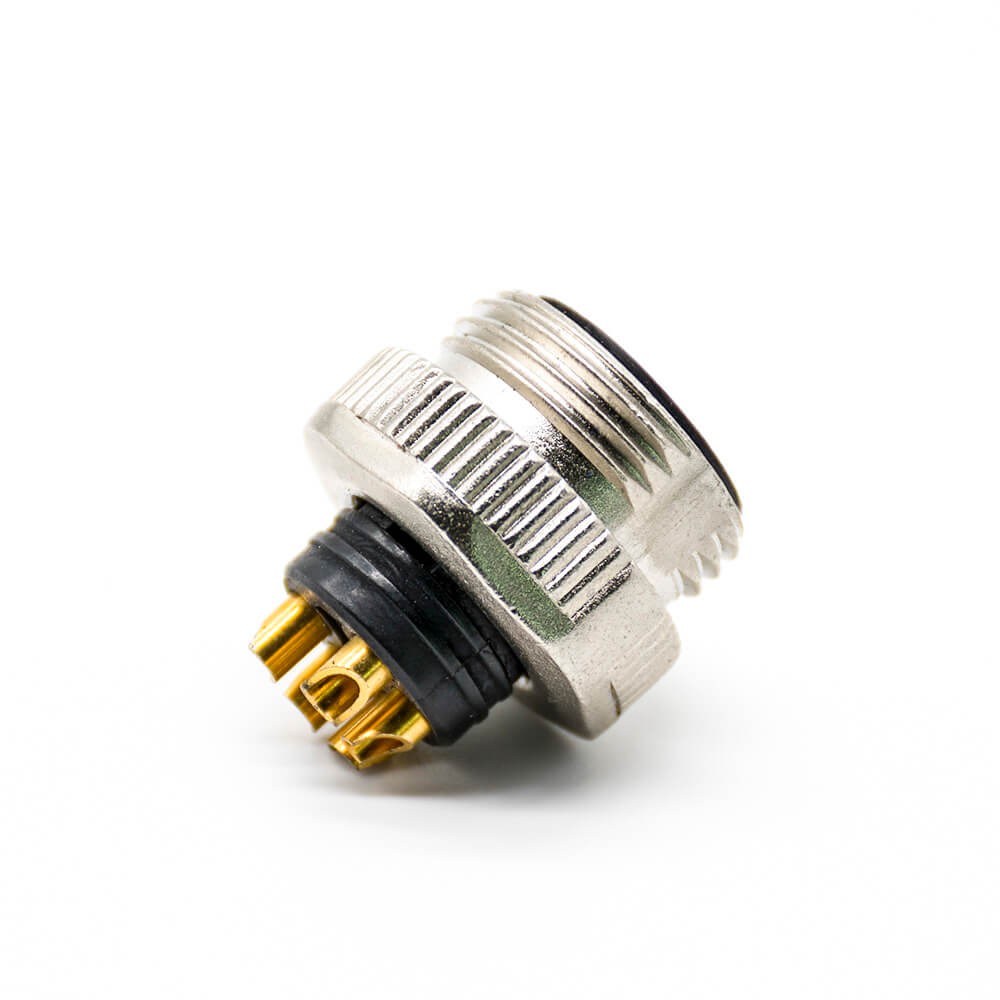 Elecbee 7/8 Connector 5 pin Over molded Male Connector Solder For Cable Shielded Straight