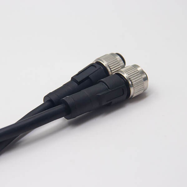 M12 5 Pin Aviation Connector Plugs, Female Male Socket Solder Cup IP67