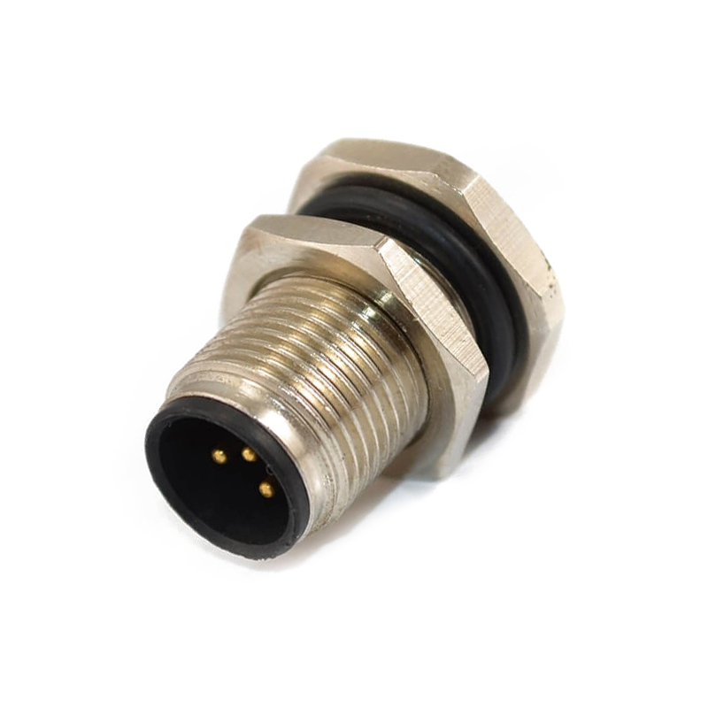 Elecbee M12 Panel Receptacles A Code Straight 5pin Male Non-shield connector