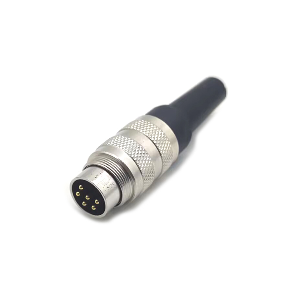 Elecbee M16 6 Pin Connector Male Straight Non-Shield Waterproof Connector For Cable Field Wireable Connector