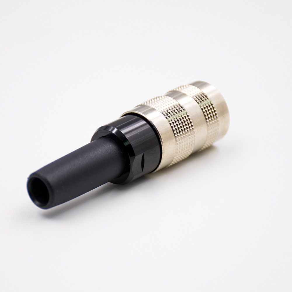 Elecbee M16 7 Pin Connector Female A Coded Non-Shield 180°Field Wireable Waterproof Connector