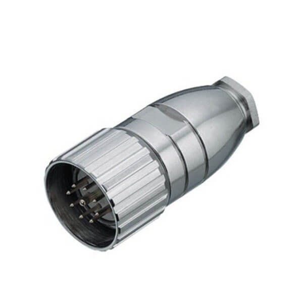 Elecbee M23 Connector 9Pin Coupling Plug Male Waterproof Solder Cable Connector Shield