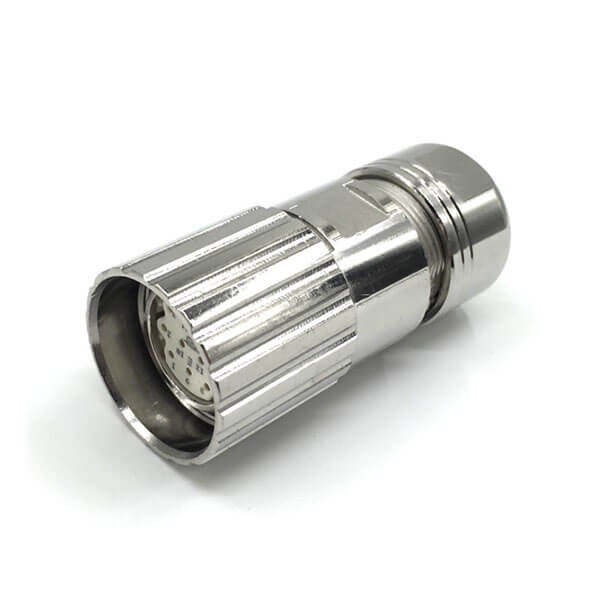 Elecbee M23 Connector Circular Signal 8A 20A Female 16Pin Waterproof Assemble Plug Connector Shield