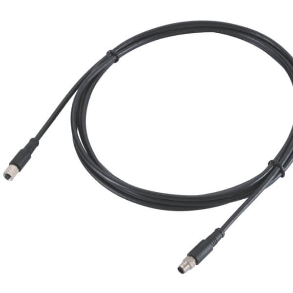 Elecbee 10pcs M5 Molding Cable Plug Double Ended Cordset Waterproof Non-Shield M5 4Pin Female Plug To 4Pin Male Plug With 1M 26AWG Wire 3m