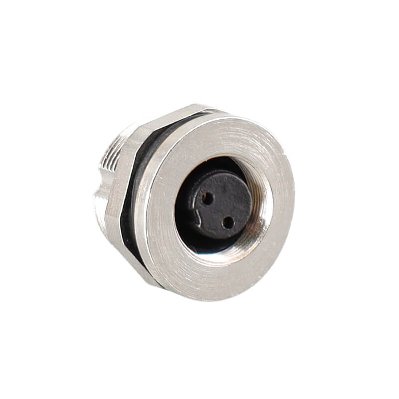 Elecbee Waterproof Female Back Mount Socket M9 Connector 2 Pin for Soldering Cable