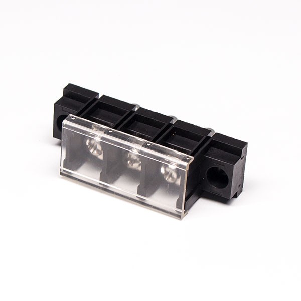 Elecbee Barrier Terminal Block 3d Model 3pin Stright Through Hole Terminal block