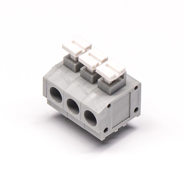 Elecbee Terminal Block Grey PCB Mount Straight Through Hole 6pin Connector for Cable