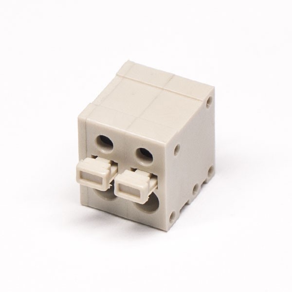 Elecbee Terminal Block Terminal Strips Grey Straight PCB Mount Cable Connector