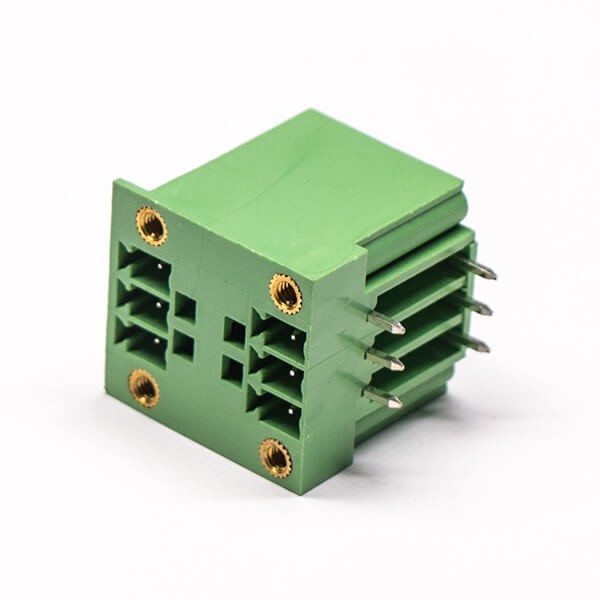 Elecbee 6 pin Terminal Block Multipole Plasti Brass ICE Plug 3.81mm