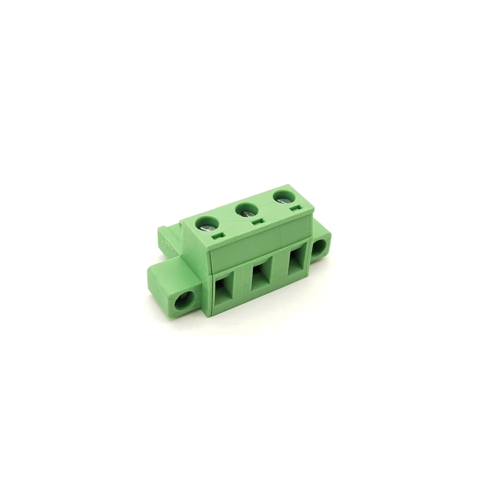 Elecbee Terminal Block Pluggable Clamp Type to Screw Terminal Green Cable Connector 7.62mm
