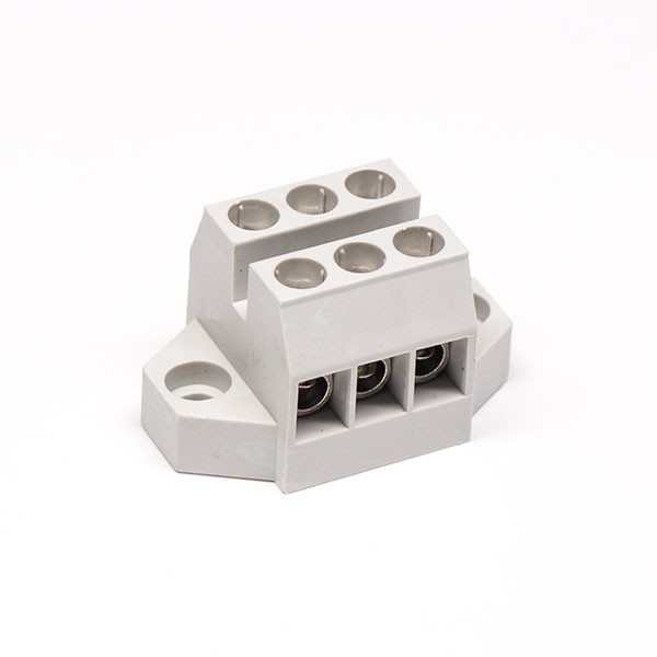 Elecbee Terminal Strips Angled Grey Soder Type Connector for Panel Mount