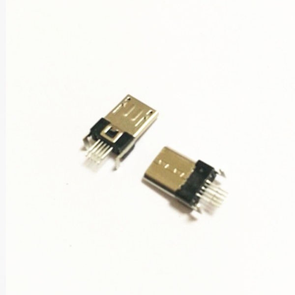 Elecbee Micro USB Male Connector Nickel-plated SMT Soldering 180 Degree for PCB