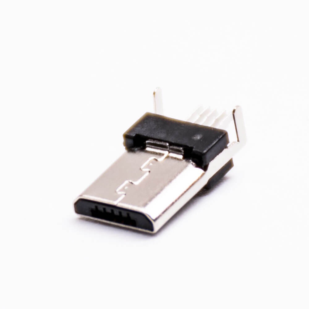 Elecbee USB 2.0 Micro-B 5 Pin Мужской прямо через отверстие для ПХБ горе