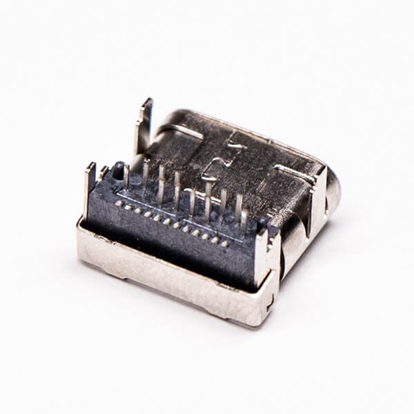Elecbee Type C USB Connector Right Angled Jack SMT and DIP 20pcs Reel packing