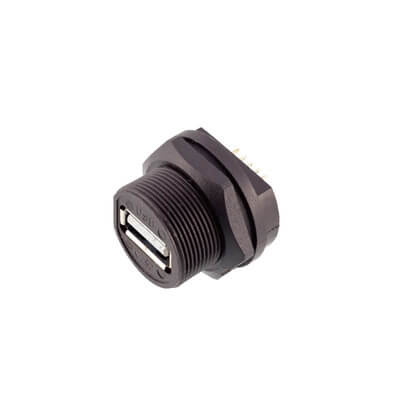 Elecbee USB 2.0 Female Connector Back Mount PCB Receptacle