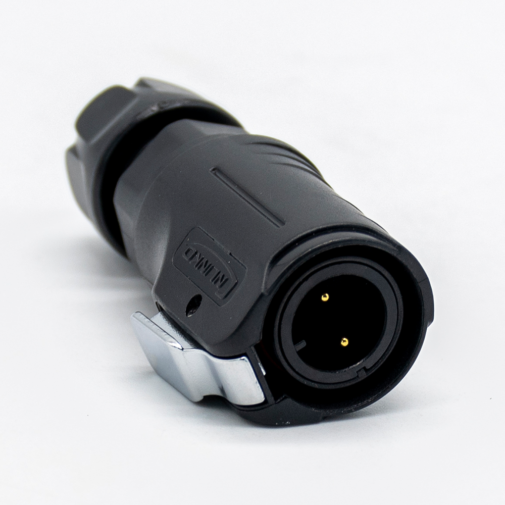 Elecbee LP-12 Series 2-Pin Male Plug IP67 Waterproof Power Connector